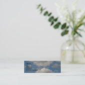 自分のプロファイルカードを作成する スキニー名刺 (スタンド正面)