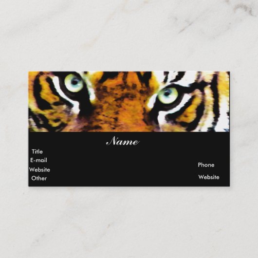 自分のプロファイルカードを許可 名刺 (正面)