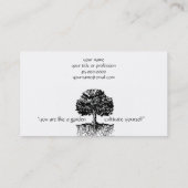 自分のプロファイル・カードの栽培 名刺 (裏面)