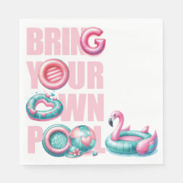 自分のプールパーティー スタンダードランチョンナプキン