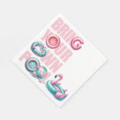 自分のプールパーティー スタンダードランチョンナプキン (角)