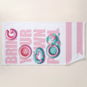 自分のプールパーティー ビーチタオル (正面)