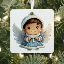 自分のベビーの最初のクリスマス・ボーイ・エンジェルを作成