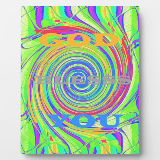 自分のベビーを作成する子供たち神はあなたを祝福 フォトプラーク (正面)