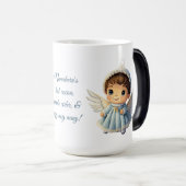 自分のベビーガールエンジェルクリスマスを作成 モーフィングマグカップ (正面右)