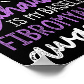 自分のベースライン線維筋痛認識度リボン ポスター (角)