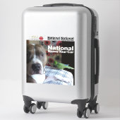 自分のペットのシールを作りなさい。車の国名 シール (スーツケース)