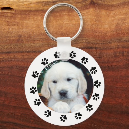 自分のペットのワンちゃん犬のキーチェーンを作る キーホルダー (正面)