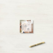 自分のペットの写真を正方形に挿入します ポストイット (デスク上)