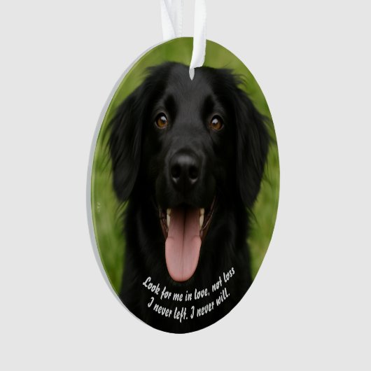 自分のペットの写真記念オーナメントを作成 オーナメント (正面)