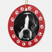 自分のペットを作るクリスマスフォトオーナメント セラミックオーナメント (左)