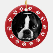 自分のペットを作るクリスマスフォトオーナメント セラミックオーナメント (裏面)
