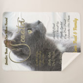 自分のペットを作パーソナライズされた成する シェルパブランケット (正面(横))