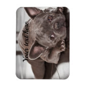 自分のペットカスタムの犬冷蔵庫を作成 マグネット (縦)