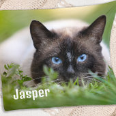 自分のペットパーソナライズされた犬の家族の写真を作成 フリースブランケット