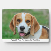 自分のペット犬の写真を作成する フォトプラーク (正面)