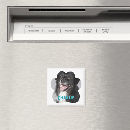 自分のペット犬の写真を作成する マグネット (インサイチュ (食洗機))