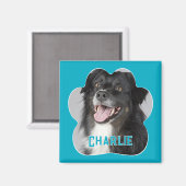 自分のペット犬の写真を作成する マグネット (正面/裏面)
