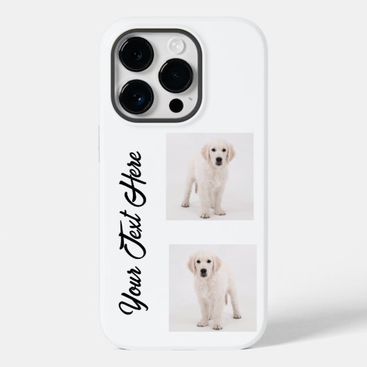 自分のペット犬の写真を作成する Case-Mate iPhoneケース (裏面)