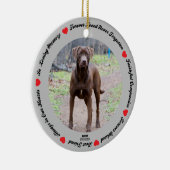 自分のペット犬の記念陶芸オーナメントを作成 セラミックオーナメント (右)