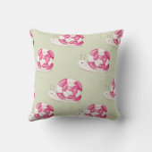 自分のペパーミントカタツムリクリスマスを作成 クッション (裏面)