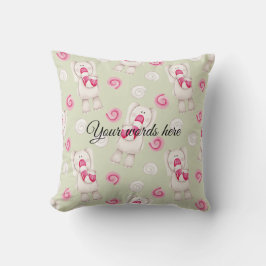 自分のペパーミント象のクリスマスを作成する クッション