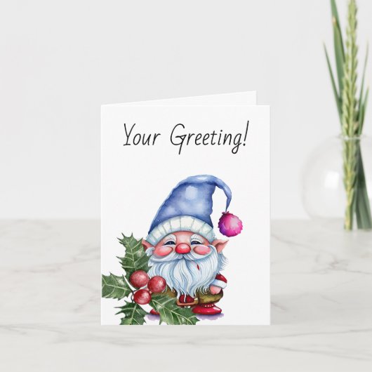 自分のペリウィンクルのクリスマス格言を作成 シーズンカード (正面)