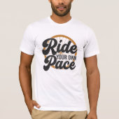 自分のペースでサイクリング Tシャツ (正面)