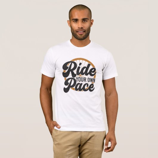 自分のペースでサイクリング Tシャツ (正面フル)