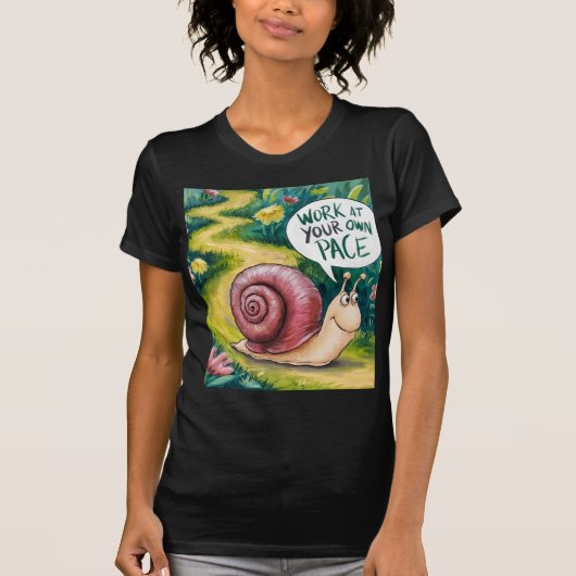 自分のペースで働く Tシャツ (正面)