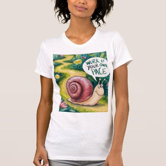 自分のペースで働く Tシャツ (正面)