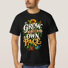 自分のペースで成長しよう Tシャツ
