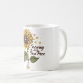 自分のペースで成長する コーヒーマグカップ (正面右)