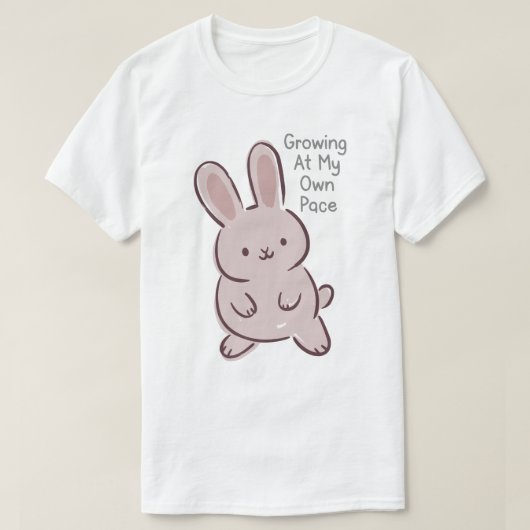自分のペースで成長中 Tシャツ (デザイン正面)