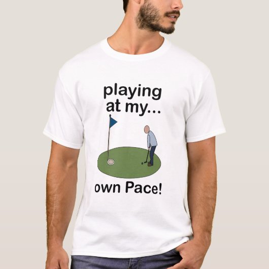 自分のペースで楽しむミニゴルファー Tシャツ (正面)