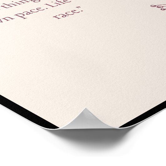 自分のペースで物事を行う ポスター (角)