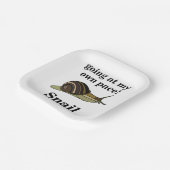 自分のペースで行くカタツムリおもしろいパーティー ペーパープレート (傾斜あり)