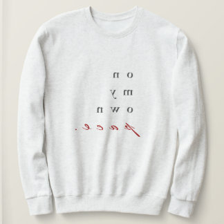 自分のペースで！逆やる気を起こさせるタイポグラフィ スウェットシャツ