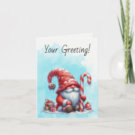 自分のホリデーペパーミントクリスマス格言を作成 シーズンカード