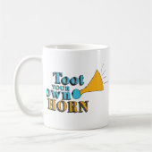 自分のホーンアート感動的ホーンアートを楽しむ コーヒーマグカップ (左)