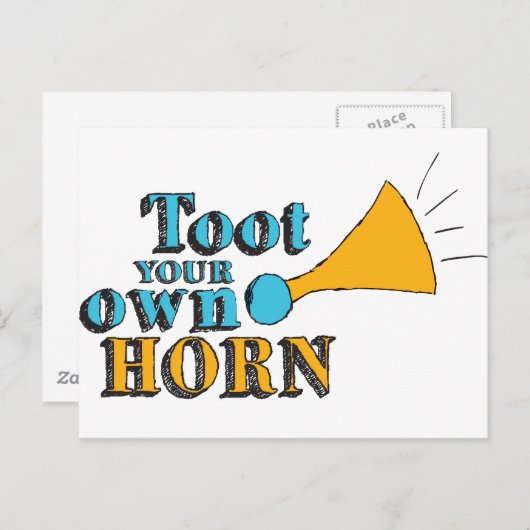 自分のホーンアート感動的ホーンアートを楽しむ ポストカード (正面/裏面)