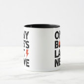 自分のボスの最後の神経で – おもしろい従業員 マグカップ (中央)