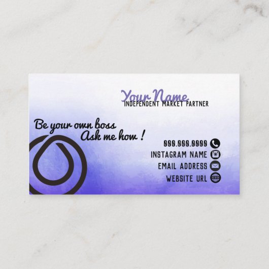 自分のボスMONAT名刺 名刺 (裏面)