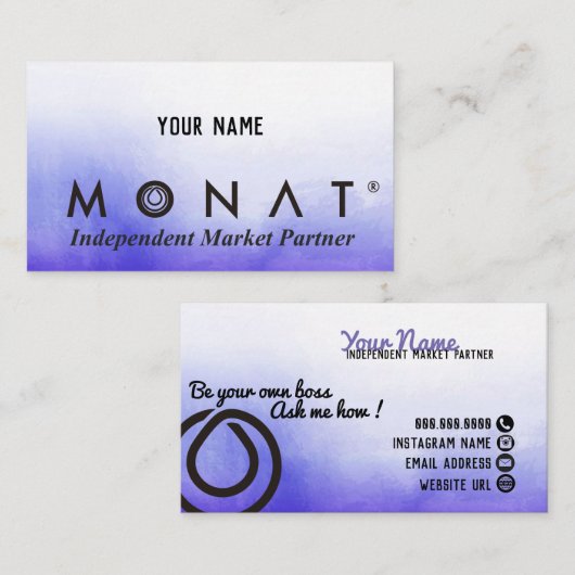 自分のボスMONAT名刺 名刺 (正面/裏面)