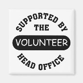 自分のボランティユニークアチームギフトの作成 マグネット (正面)