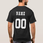 自分のボーイフレンドを作るホットボッドフットボールジャージー Tシャツ (裏面)