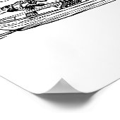 自分のボートの引用文を象で操おもしろいる ポスター (角)