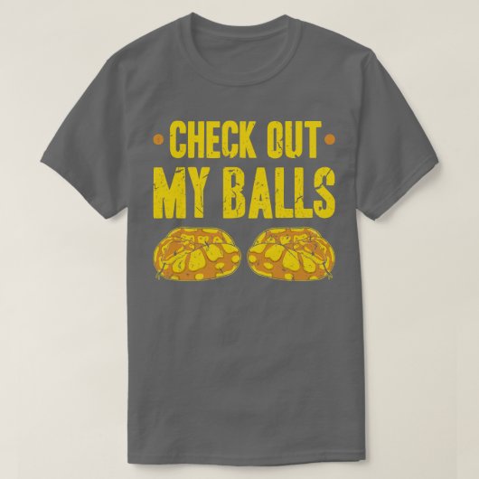 自分のボールをチェックするPythonヘビ Tシャツ (デザイン正面)