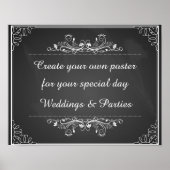 自分のポスターまたは結婚パーティーを作成する ポスター (正面)