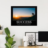 自分のポスターをやる気を起こさせる成功させる自転車 ポスター (ホームオフィス)